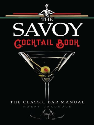The Savoy Cocktail Book - ebook
